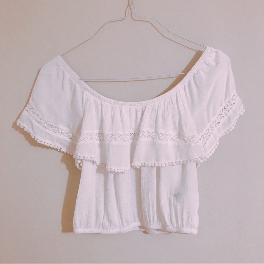 Feminine off shoulder top